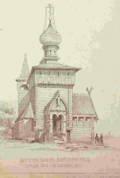 Деревянные церкви (с чертежами) // Зодчий, 1872, 1, стр. 4