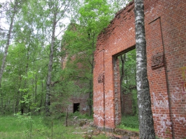 Развалины депо и остатки железной дороги в Мичуринском